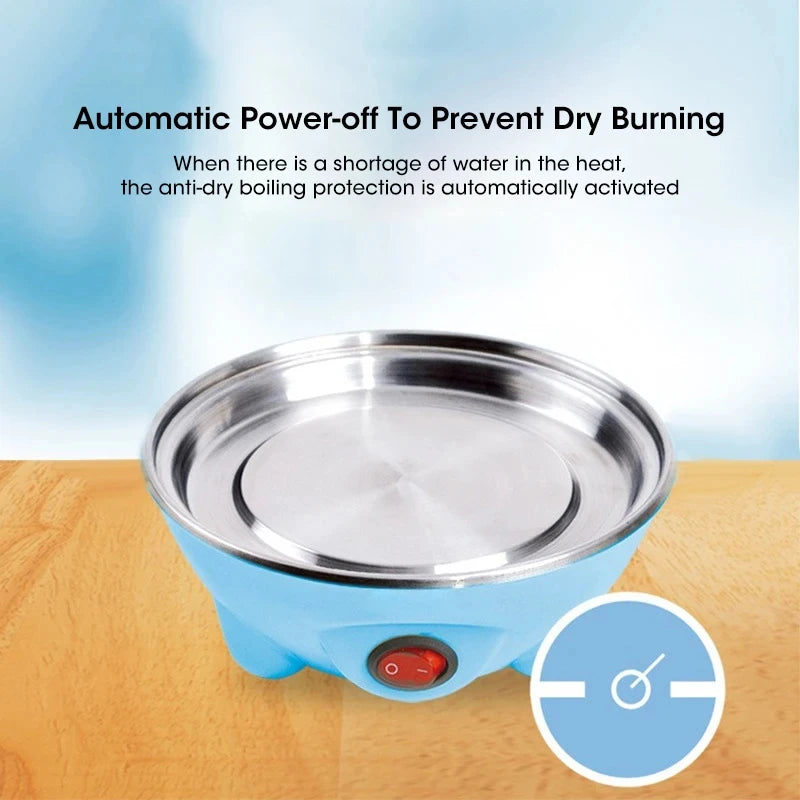 Egg Cooker Automatic Power Off Home 7 Eggs Multi-Functional Steamed Egg Custard Boiled Egg Machine Breakfast Artifact Zpaxo