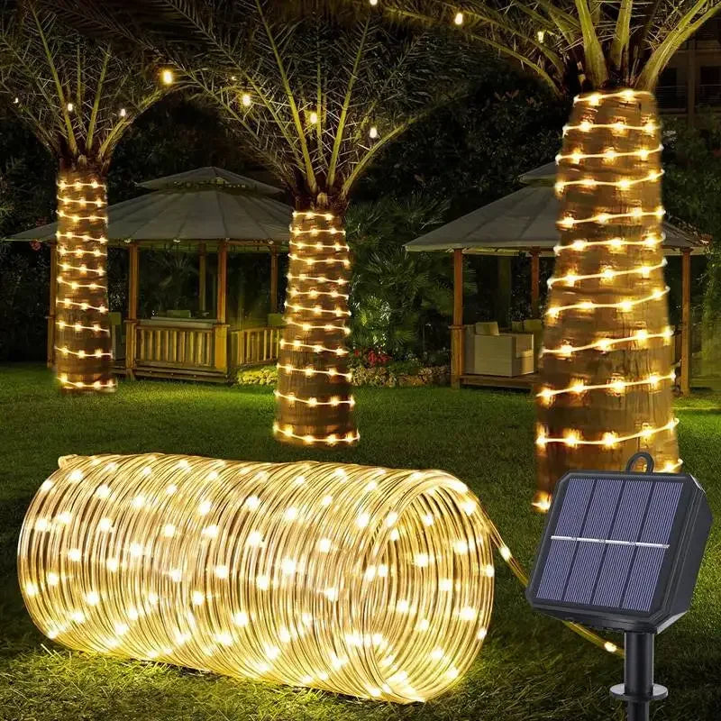 Solar LED String Fairy Lights 7M/12M – Outdoor Waterproof Garden Solar String Lights Zpaxo