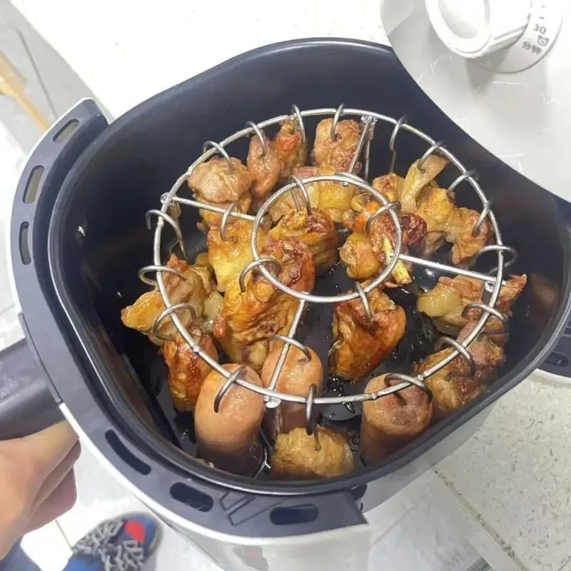 Stainless Steel Vertical Grill Rack – 12/24/49 Skewer Holder Vertical Grill Rack Zpaxo