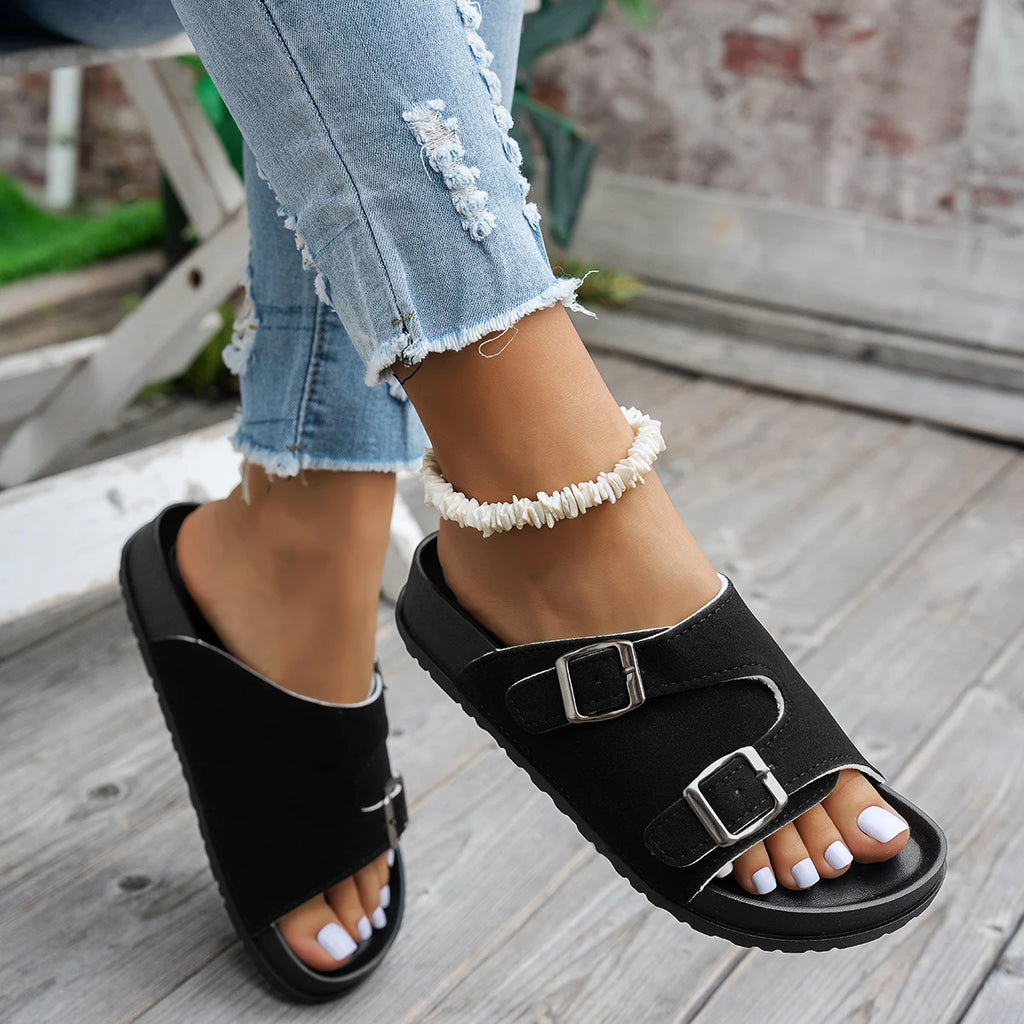 2025 Women Slippers Anti-slip Designer Shoes Fashion Lightweight Zpaxo black 36-37
