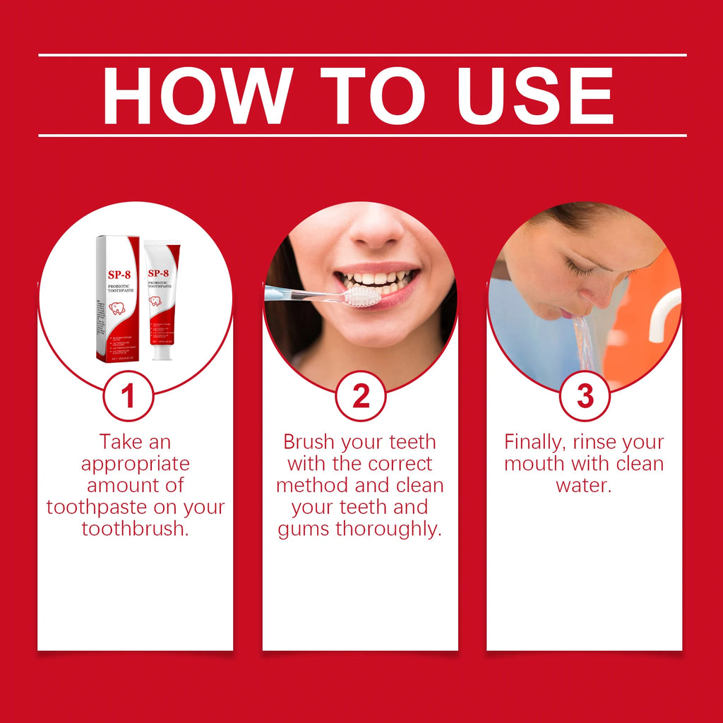 Probiotic Whitening Toothpaste – Plaque Removal & Fresh Breath Whitening Toothpaste Zpaxo