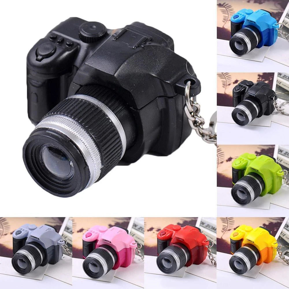 Accessorie Mini Sound Led Light Pendant Camera Keychain Simulation Zpaxo