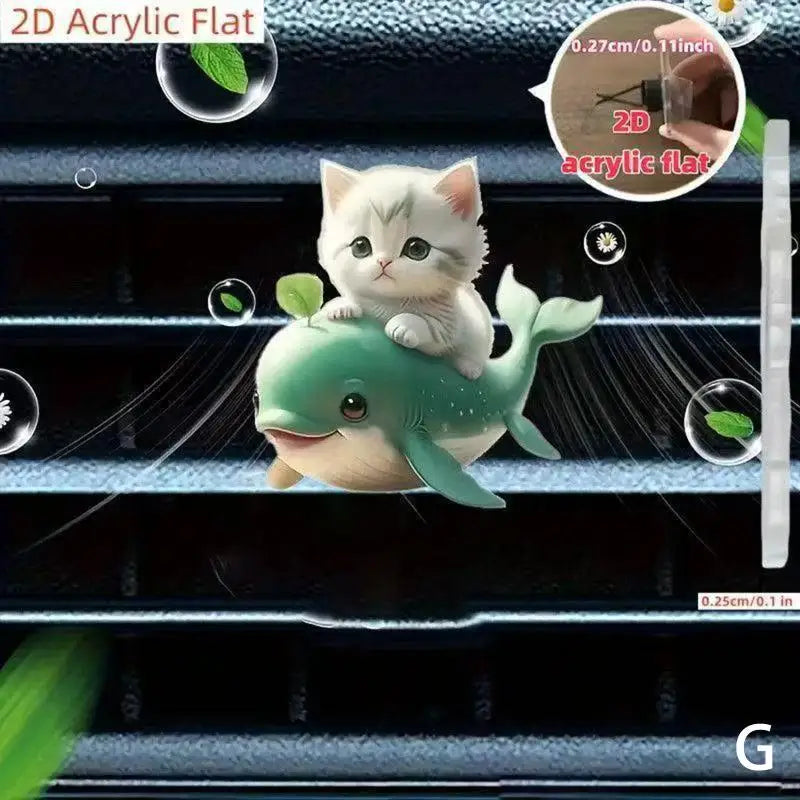CMCar Air Outlet Cute Cat Aromatherapy Freshener Clip Automotive Zpaxo G