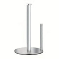 Stainless Steel Kitchen Roll Holder Silvery Paper Towel Countertop