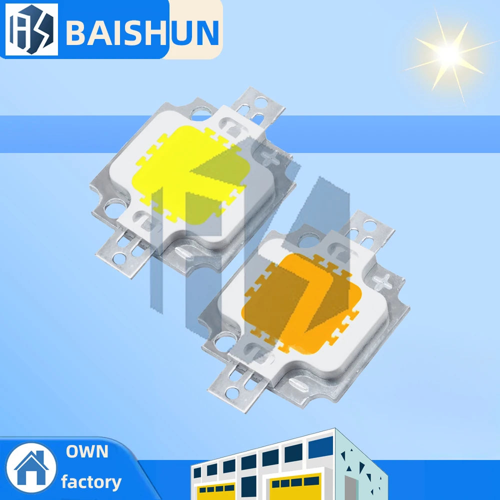 10W 900LM Warm White Power LED Chip 20 Outdoor Flood Light Beads 1- Zpaxo
