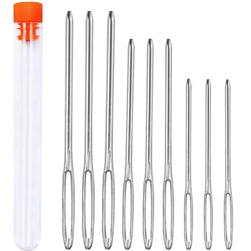 Large Eye Blunt Sewing Needles Cross Stitch Knitting Needle Handmade Leather Embroidery Thread Needle Sewing Tools Accessories Zpaxo 1 set