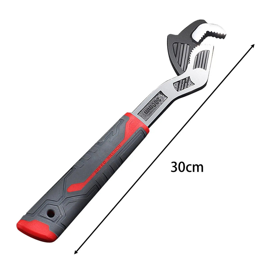 Self Adjustable Pipe Wrench Plumbing Wrench Tool Anti Slip Handle Heavy Duty Universal for Automobiles Tractors Practical Zpaxo