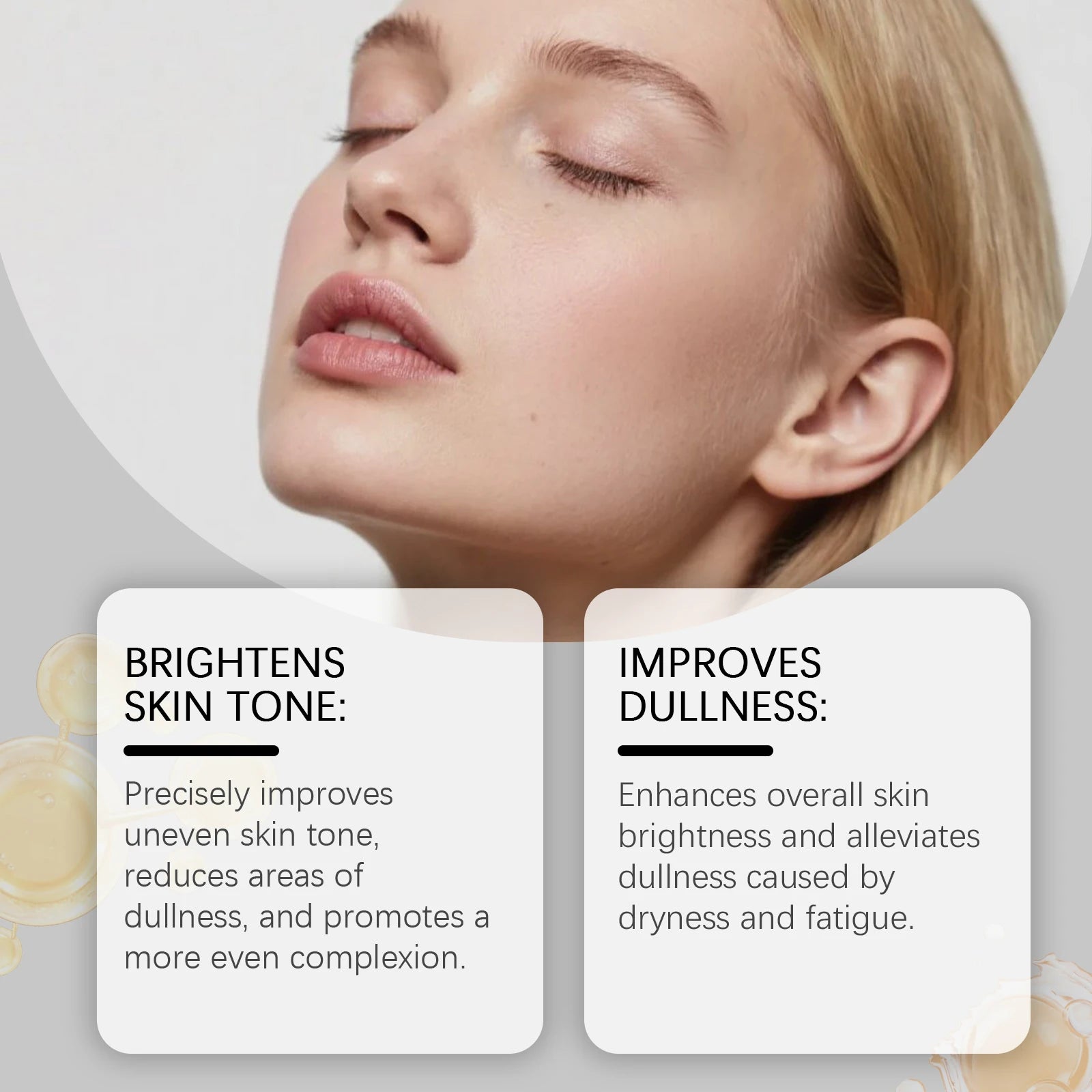 Glow Brightening Rice Essence Moisturizing Nourishing Even Skin Tone Improves Dullness Oil-Control Brightening Serum Skincare Zpaxo