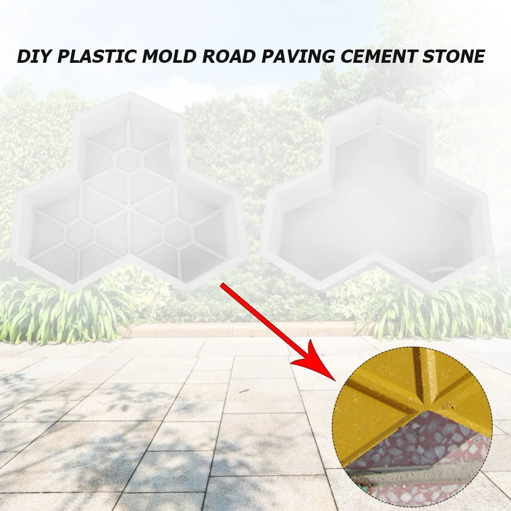 DIY Plastic Garden Yard Paving Manually Maple Leaf Pathway Pavement