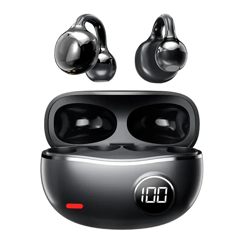 KEBIDUMEI Ear Clip Headphones Open Bluetooth 5 4 Earphones Hifi