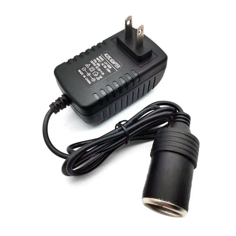 220V to 12V Cigarette Lighter Socket Adapter & Power Converter