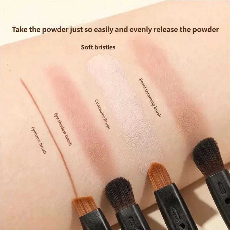 Multi Function 5 In1 Makeup Brush Foundation Make-up Travel Cover Eye