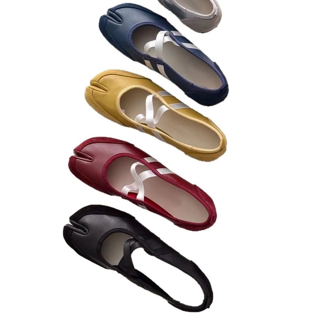 Flat Shoes for Women's Spring Autumn Leisure 2025 New Tabi Shoes Ballet Shoes Mary Jane Women's loafers women ladies Zpaxo