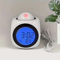Portable LCD Digital Projection Alarm Clock Screen Display Living