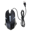 652F Gaming Mouse 1000 DPI Breathing Light Ergonomic Game USB Zpaxo Black CN