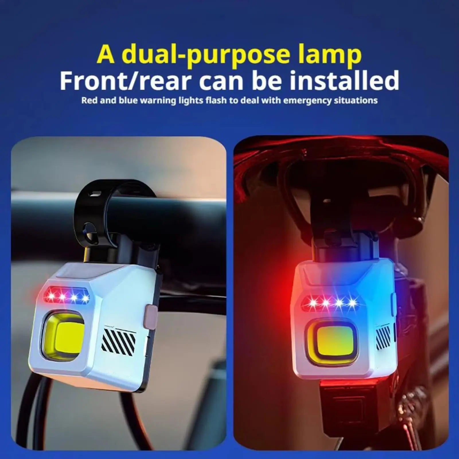 Bike Light USB Rechargeable Front Bicycle Lights Waterproof Bright