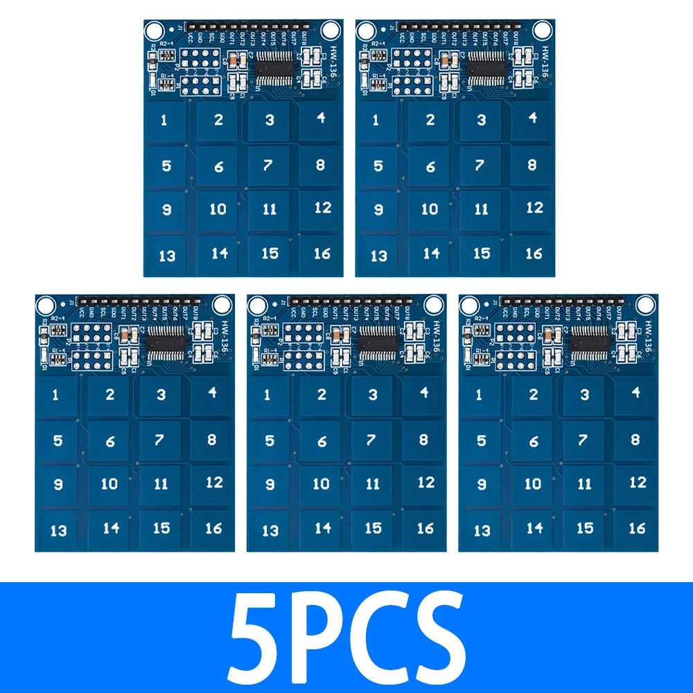 TTP229 16-Channel Digital Capacitive Touch Sensor Module for Arduino Compatible Zpaxo 5PCS