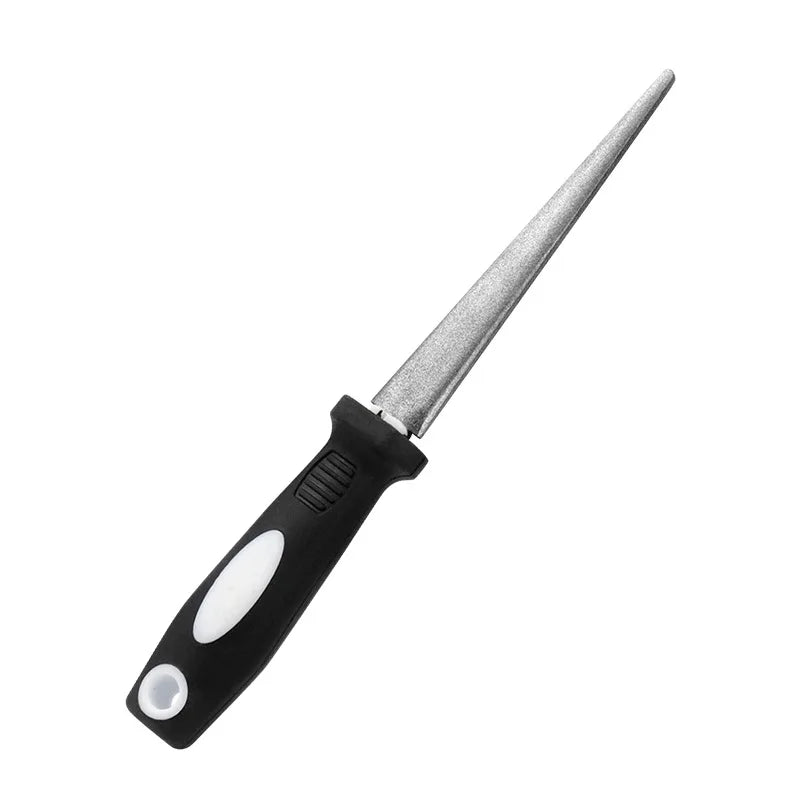 Double-Sided Diamond Knife Sharpening Stone – Flat & Curved Knife Sharpening Stone Zpaxo S black