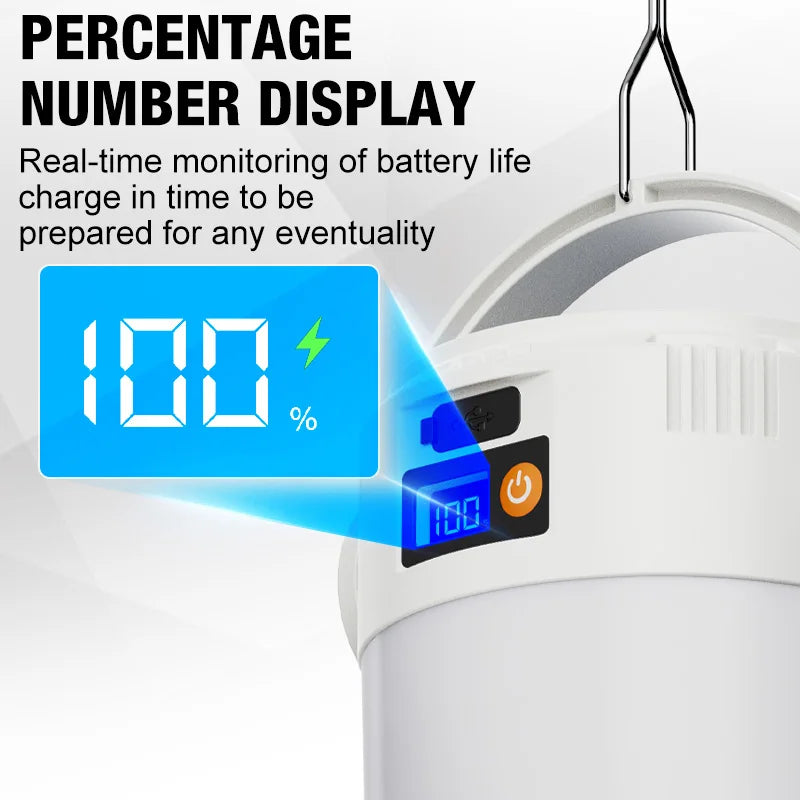 Ultra Long Endurance Camping Light Solar Powered Outdoor Rechargeable