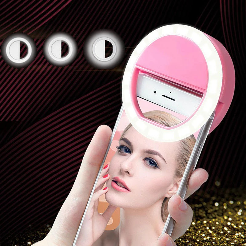 Universal LED Selfie Lamp Mobile Phone Lens Portable Flash Ring 36 Zpaxo