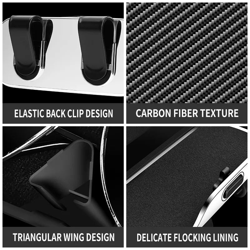 Car Glasses Box Portable Sunglasses Holder Driving Eyeglass Case Sun