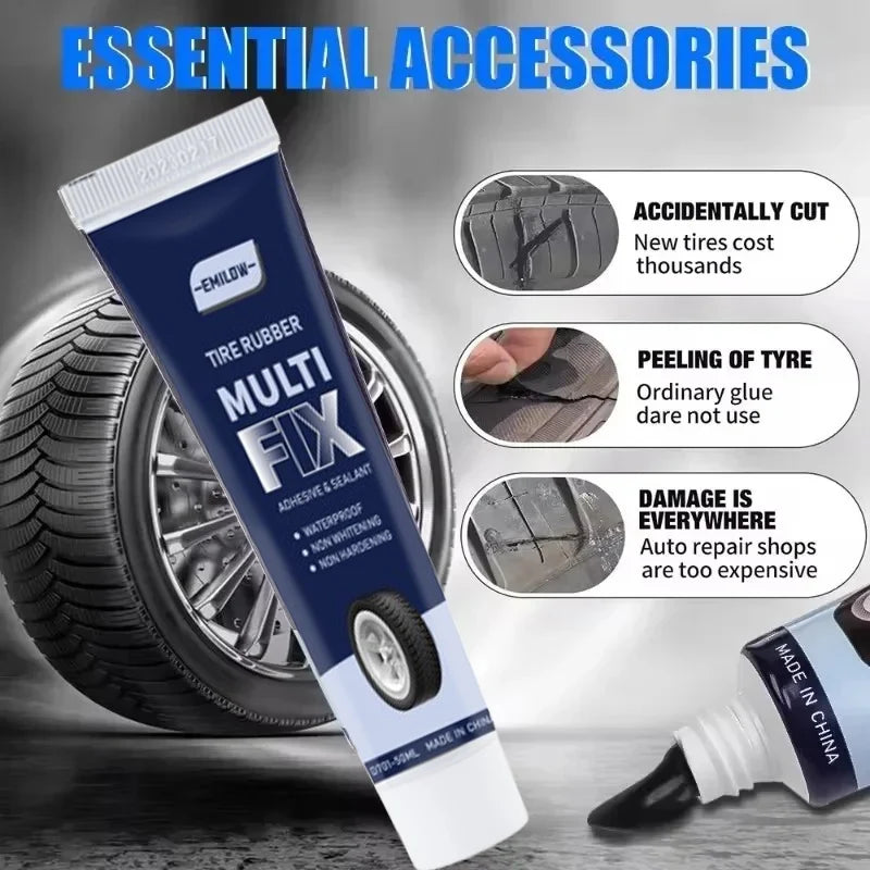 SUITU Tire Repair Gel – Non-Corrosive Rubber Adhesive for Tyres