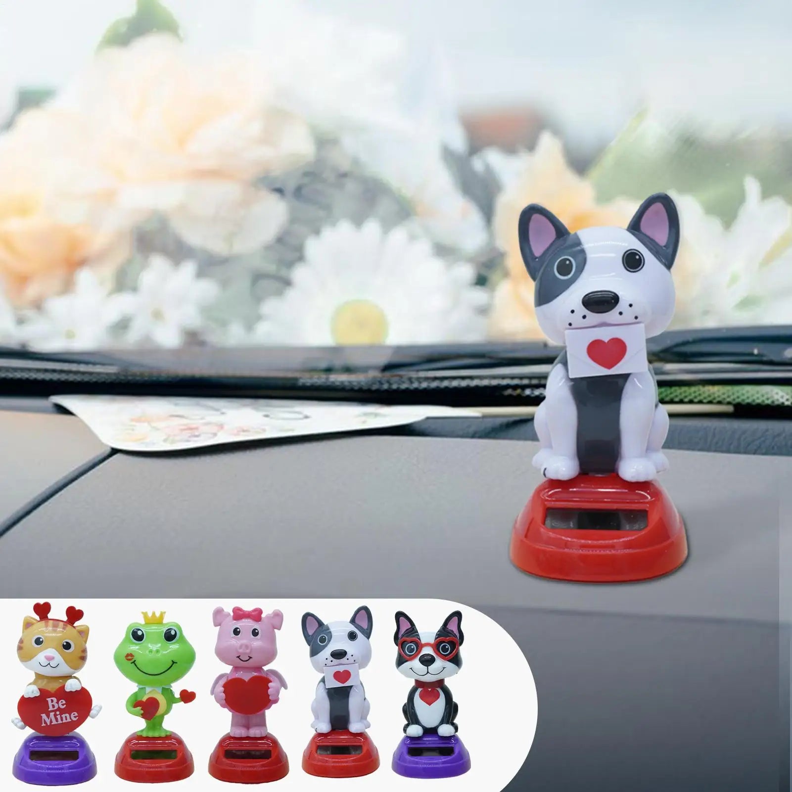 Solar Dancing Animal Bobblehead – Car Dashboard Decor Toy Solar Bobblehead Toy Zpaxo
