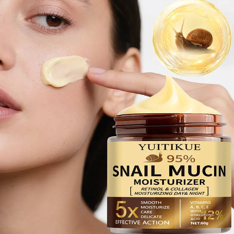 Snail Mucin Cream with Retinol & Collagen – 60g Moisturizer Face Moisturizer Cream Zpaxo