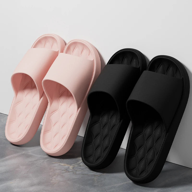 Fashion Men Slippers Summer Flat Lightweight EVA Home Bathroom