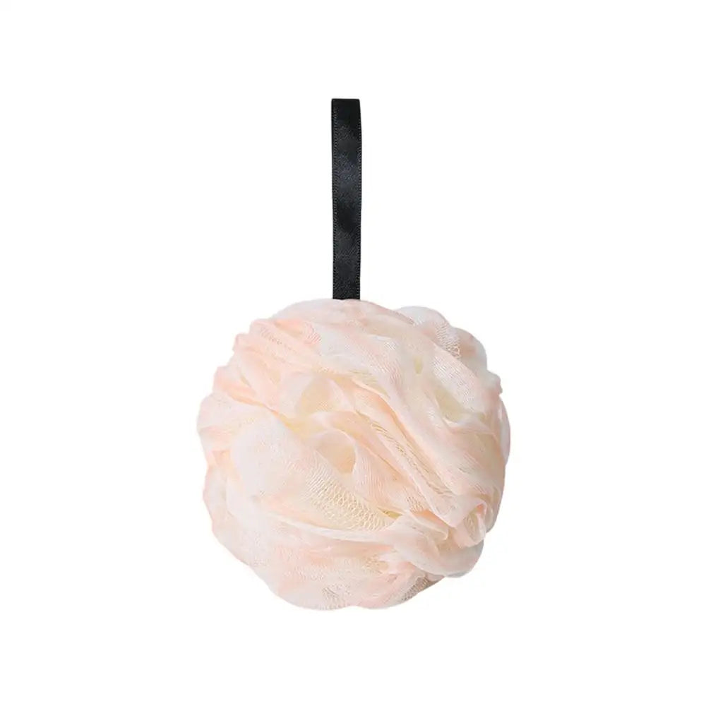 Loofah Mesh Bath Sponge – Rich Lather Shower Scrubber Loofah Bath Sponge Zpaxo Light Pinks 1PC
