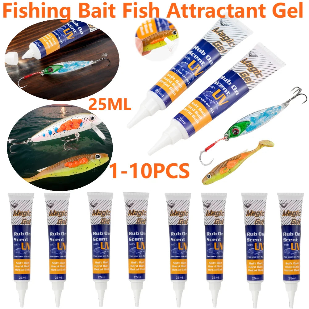 1- Fishing Bait Fish Attractant Gel Natural Scented Powerbait