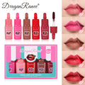 5Pcs/Set Lip Glaze Matte Set Holiday Gift Moisturizing, Waterproof, Sweat-Proof, Delicate, Long-Lasting, Non-Fading Lipstick, Daily Versatile Lip Gloss Set Zpaxo Dr205