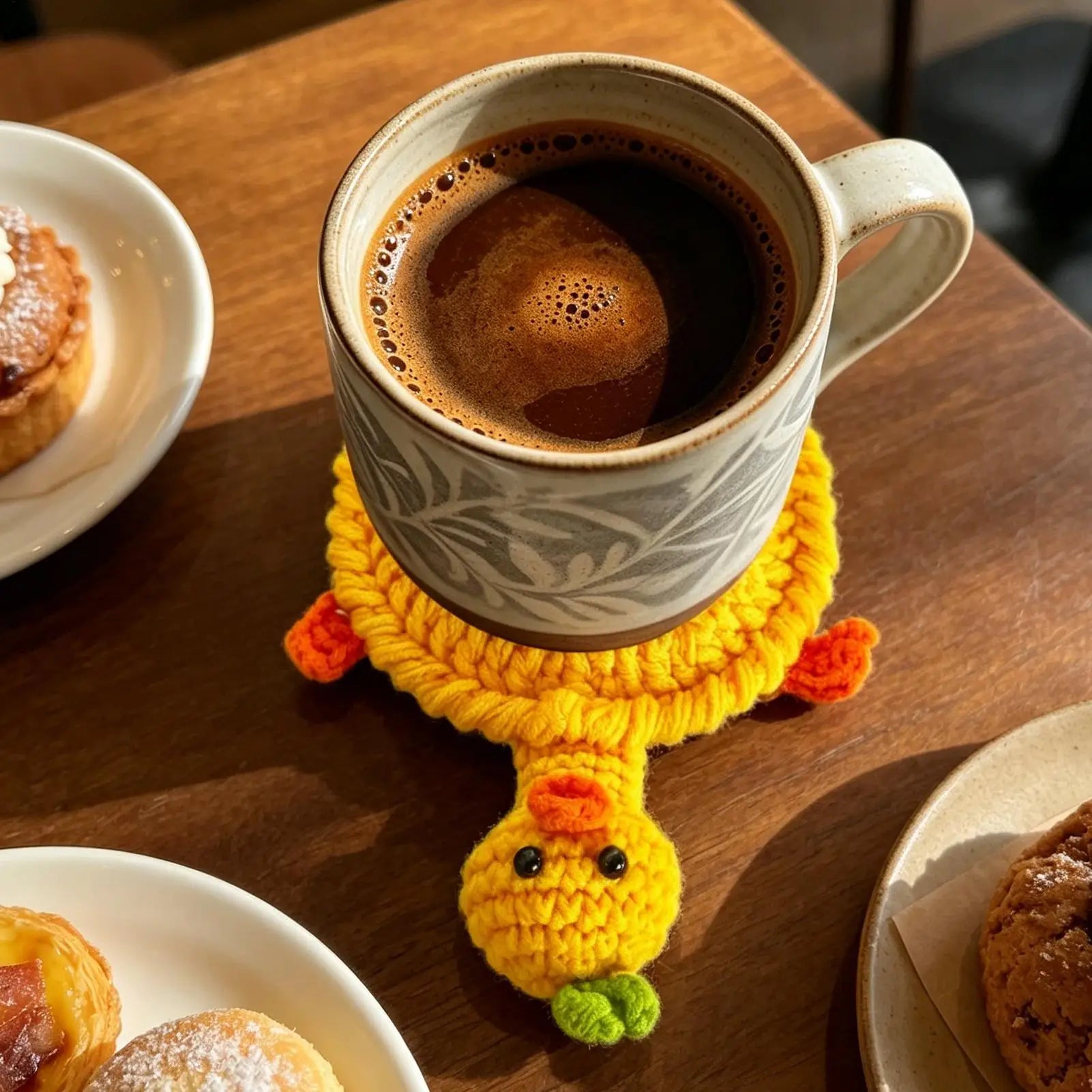Cup Coasters Crochet Non-slip Funny Home Decor Animal Table Drinks