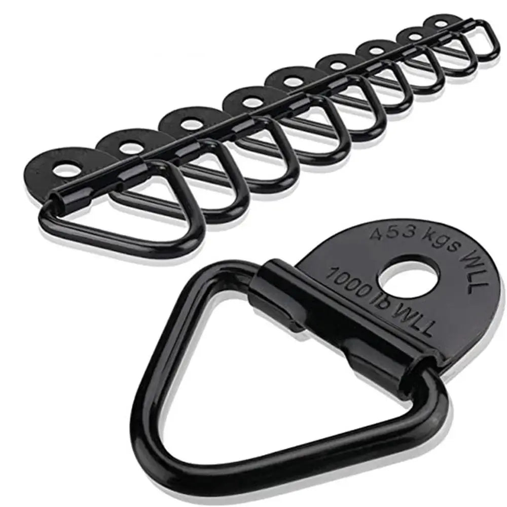Car Accessories Heavy Duty 1000lbs for Trailer Black Steel Trailers Hook Cargo Tie-Down V-Ring Hangers V-Ring Bolton Zpaxo