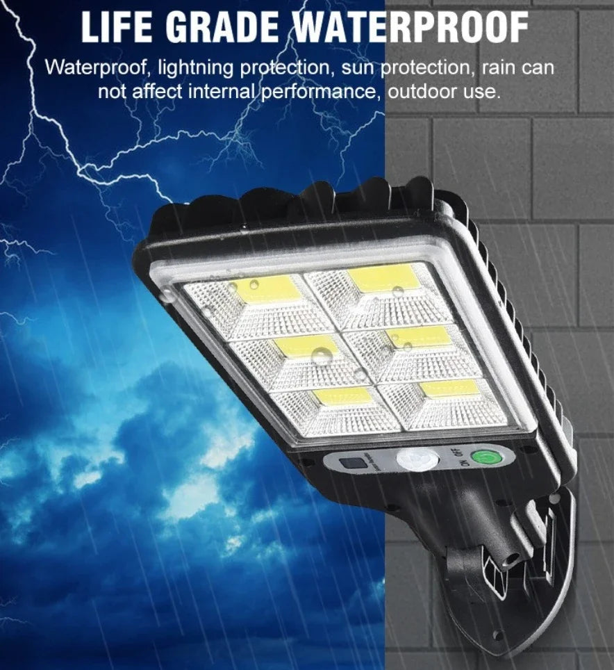 72 COB Solar Motion Sensor Outdoor Wall Light – IP65