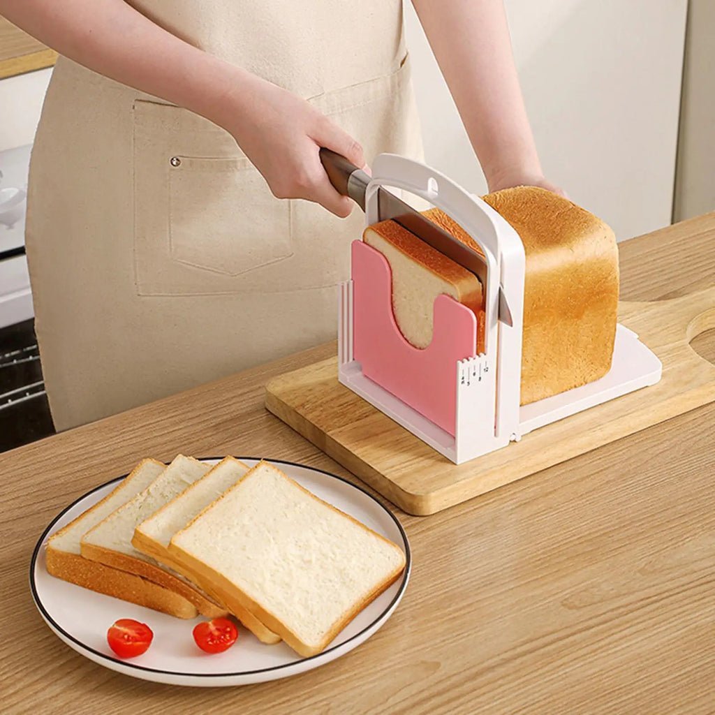Multifunctional Toast Bread Slicer Stand Foldable Loaf Slicing
