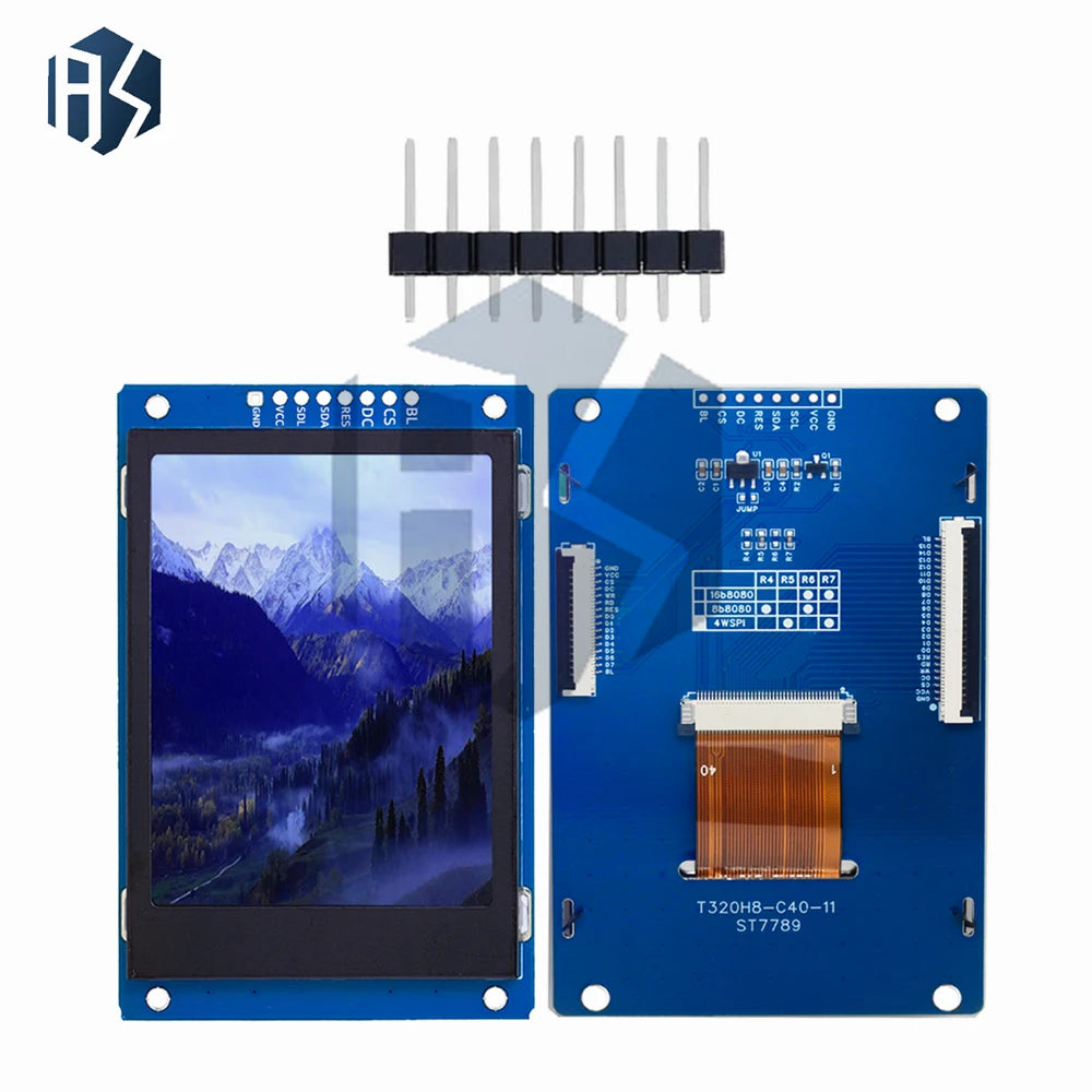 3.2 inch TFT LCD Display 240*320 Drive ST7789V Interface SPI/8/16 Bit Parallel Port Module For Arduino Zpaxo