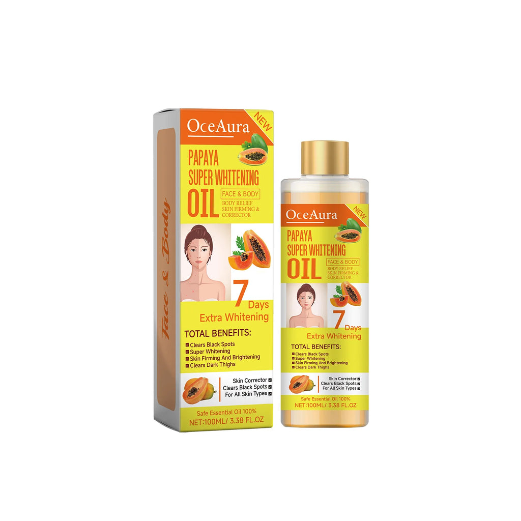 Papaya Whitening Body Oil – Brightening & Moisturizing Skin Brightening Body Oil Zpaxo 100ml Boxed