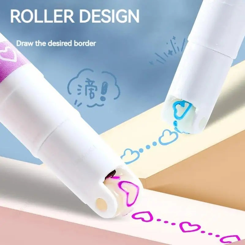 Flower Line Shape Highlighter Pen Journaling Drawing School Design Zpaxo