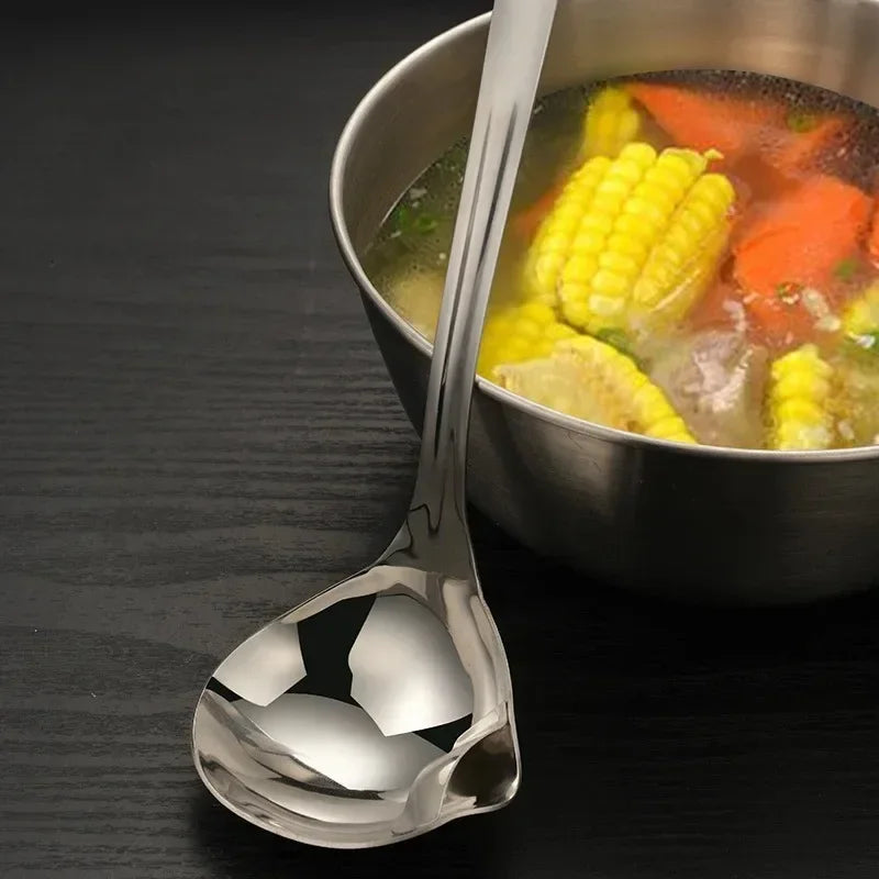 Stainless Steel Colander Spoon Soup Colander Kitchen Gravy Oil Soup Fat Separator Yogurt Oil Skimmer Spoon Kitchen Accessories Zpaxo