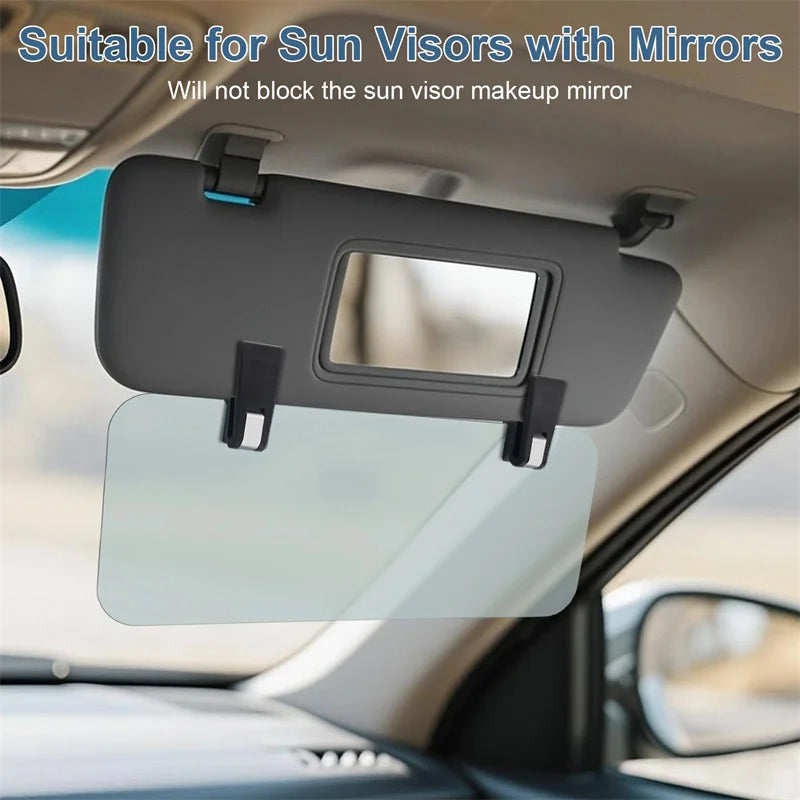 Polarized Car Sun Visor Extender – UV400 Anti-Glare 180° Clip