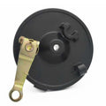110 Type 110 Front Drum Brake Sensitive Braking Aluminum EBike Front Drum Brake Thickened Material 10mm Holes Front Wheel Brake Zpaxo Black