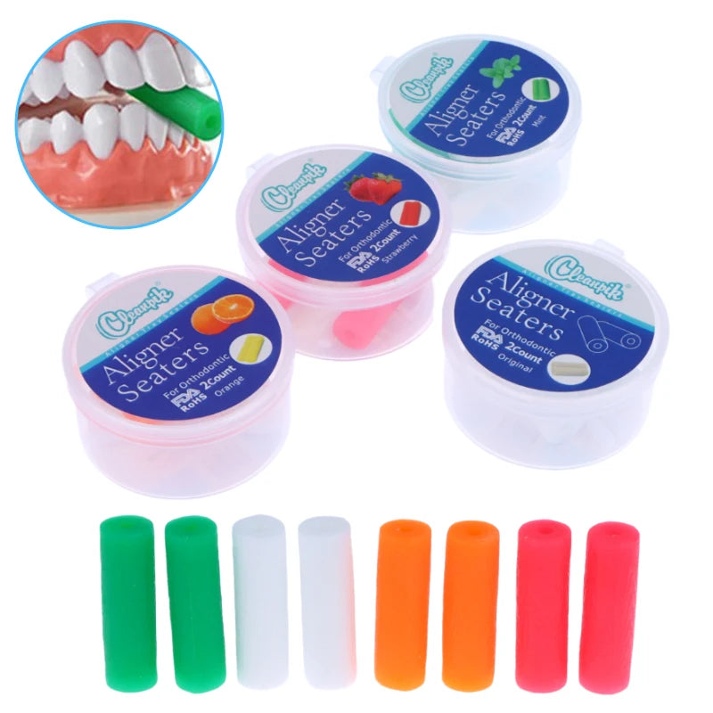2pcs Teeth Chewie for Patient Tooth Aligner Chewies Aligners Tray Brackets Dental Ortodoncia Teeth Whitening With Box Zpaxo
