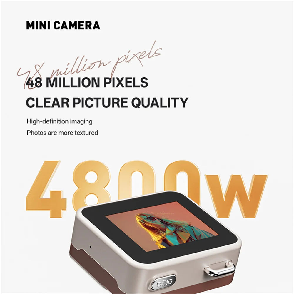 2025 New Thumb Pocket CCD Digital Camera HD Retro Mini Camera Portable Keychain Camera Outdoor Travel Photo Recorder Gift Y6000 Zpaxo