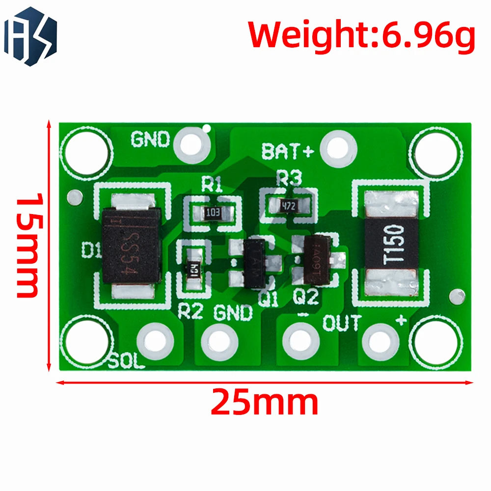 Solar PCB Controller 3.2V 3.7V 6V 12V 1A Light Control Solar Lawn Lamp Landscape Lamp Switch Battery Charger Controller Module Zpaxo