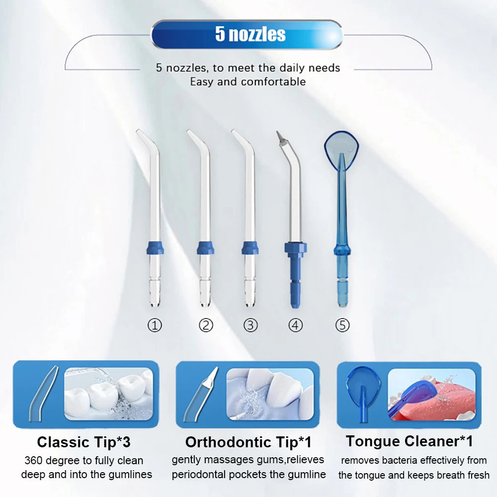 Water Flossser Oral Irrigator Pressure Dental Hygiene Flossing Teeth