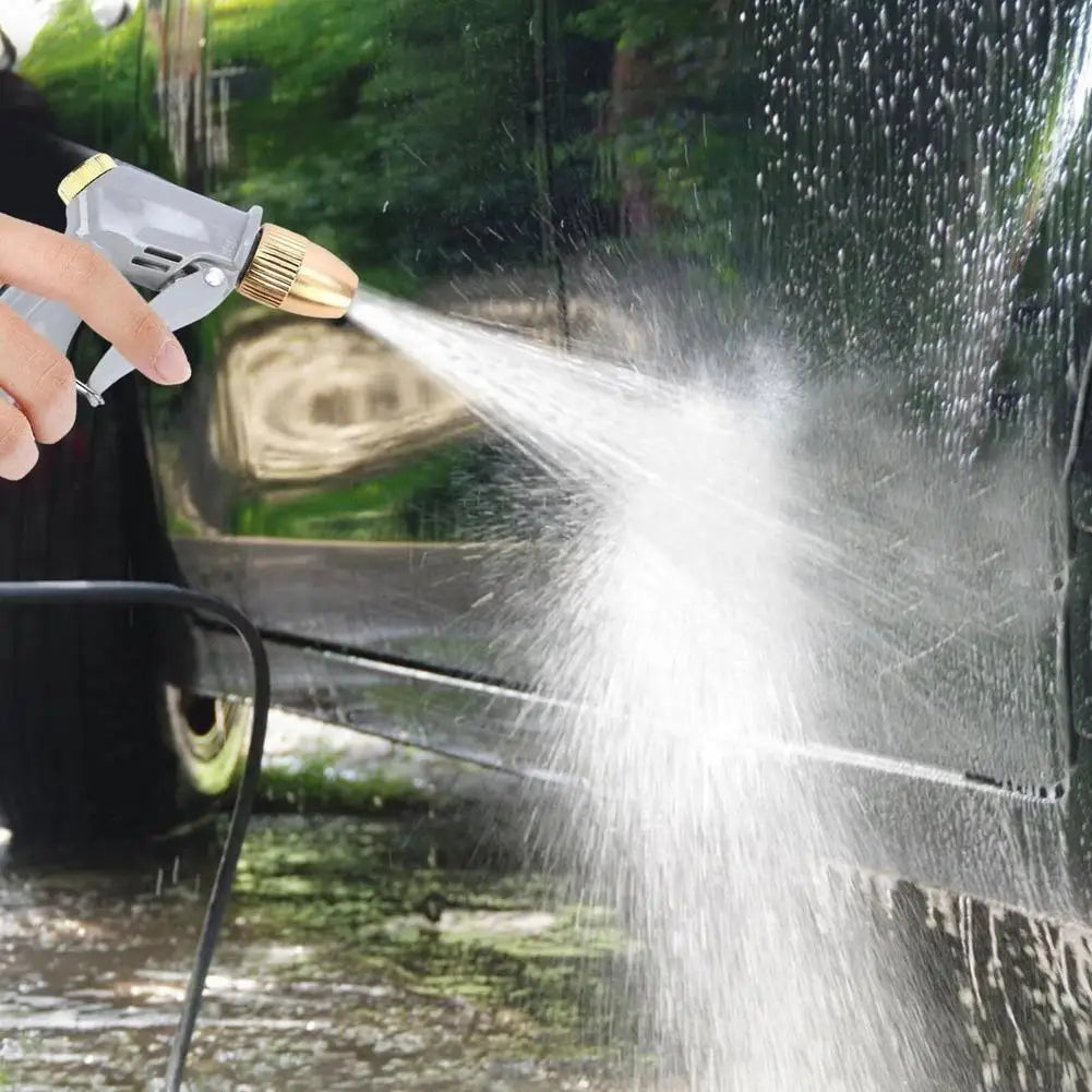 High Pressure Water Spray Gun – Brass Nozzle Garden Hose Sprayer Garden Hose Spray Gun Zpaxo