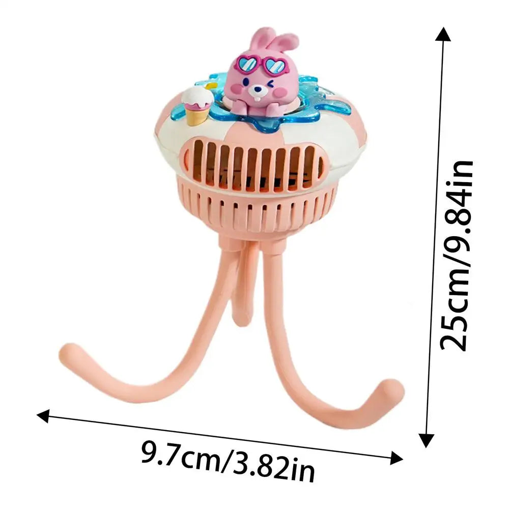 Baby Fan Stroller Car Seat 3 Speed Clip Carseat Quiet Pram Cooling Zpaxo Pink United States