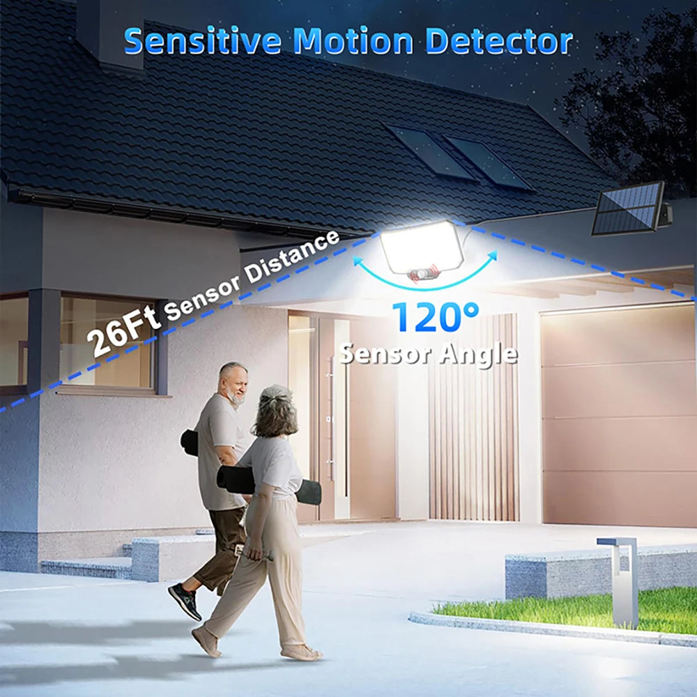 234 318 348 LED Solar Lights 3 Working Modes Bright Motion Sensor Zpaxo