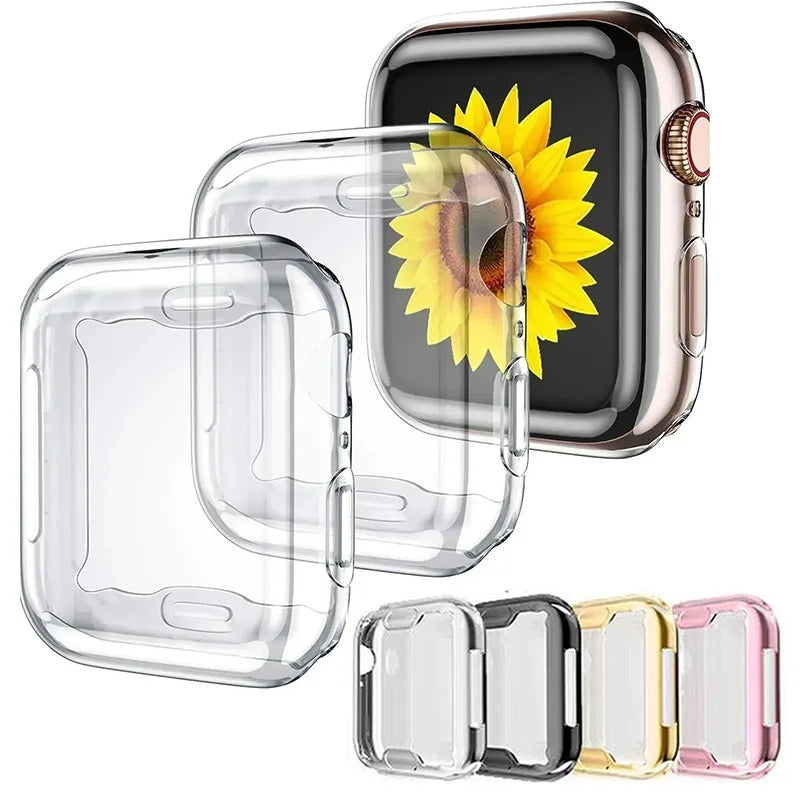Cover For Apple Watch 49mm 45mm 41mm 44mm 40mm 42mm 38mm TPU Protector Case iWatch Series 9 8 7 6 Ultra 3 2 1 Bumper Accessories Zpaxo
